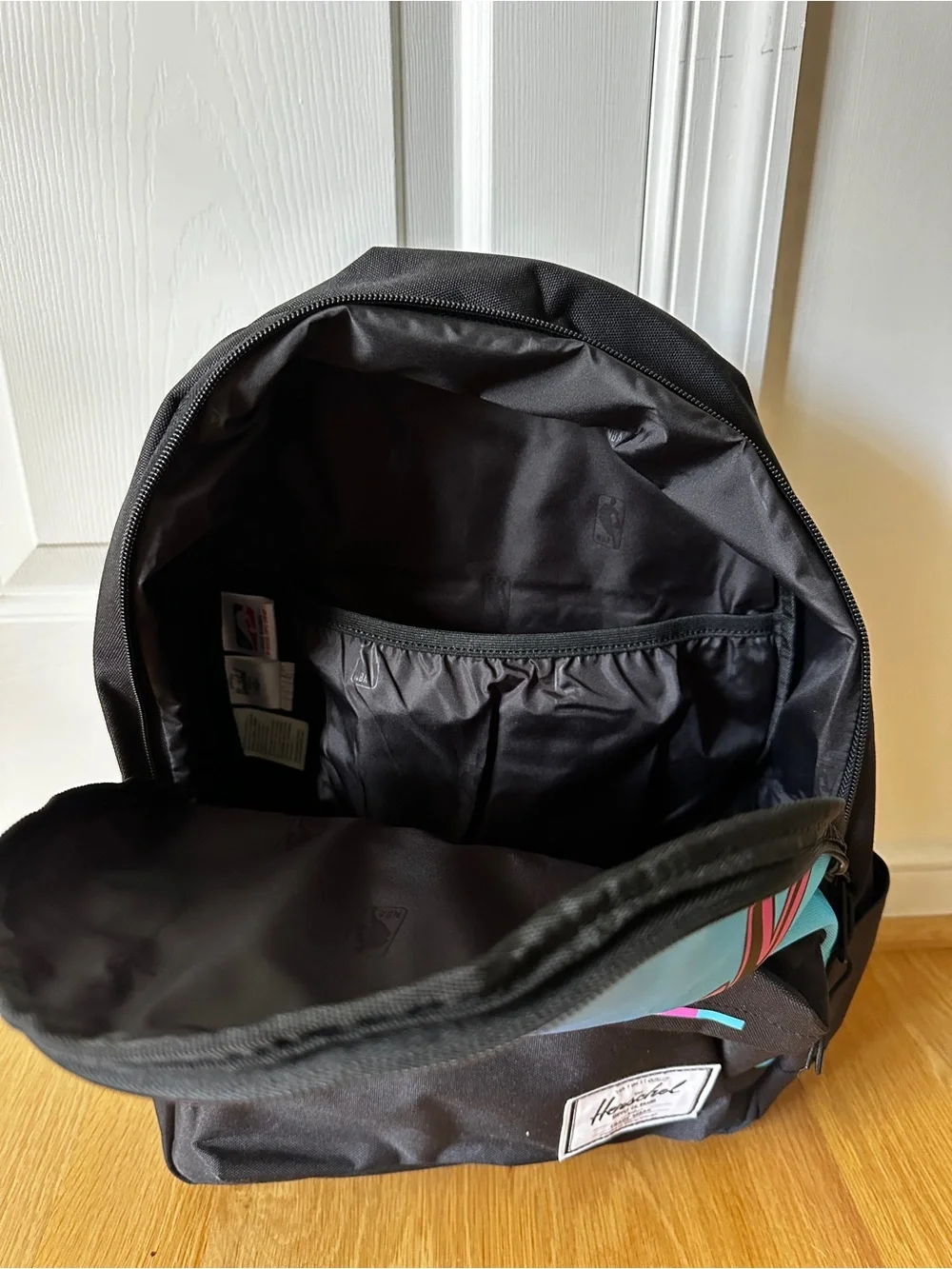 Herschel Backpack with Pink and Blue Gradient of the Miami Heat